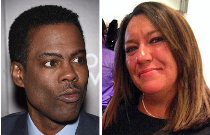 Kali Bowyer, right, believes Chris Rock, left, is the father of her son Jordan. DNA testing cleared him.