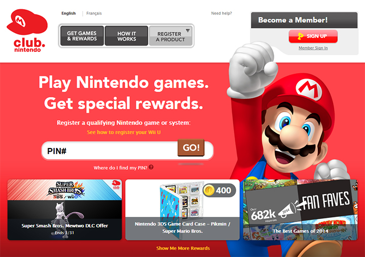 Club nintendo deals codes