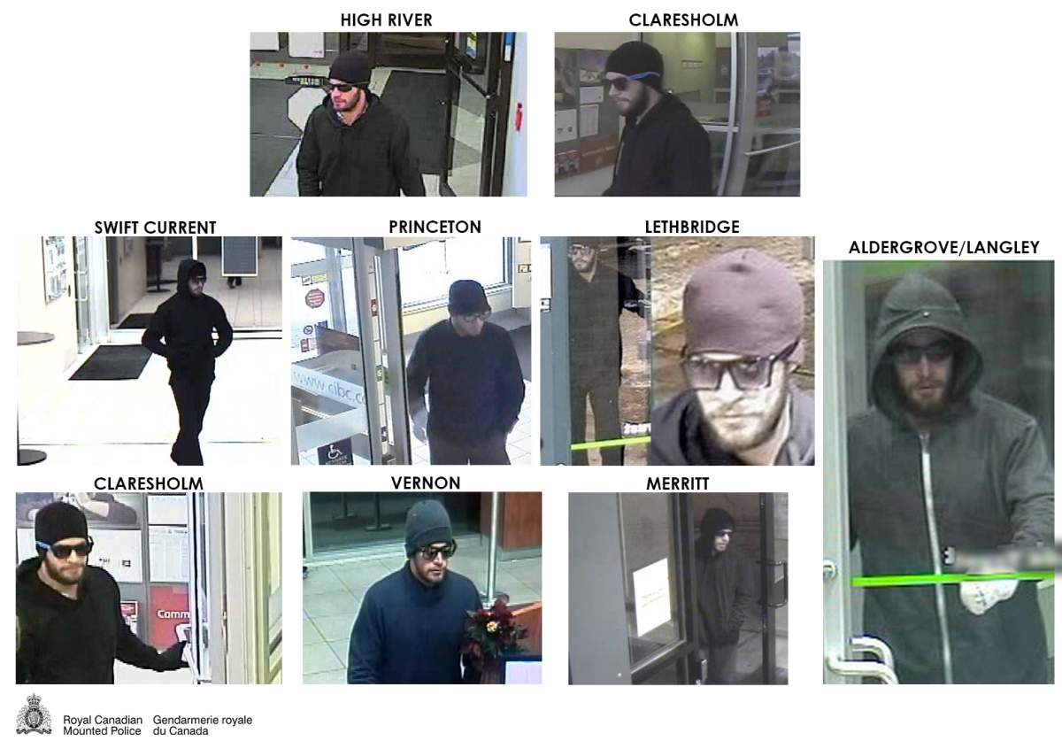 RCMP are looking to the public for help identifying an armed bank robber who targeted financial institutions in three provinces.