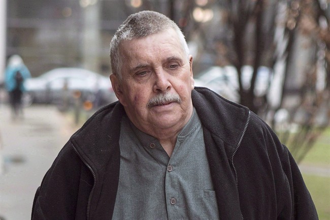 Gordon Stuckless arrives at court in Toronto on Tuesday, April 22 , 2014.