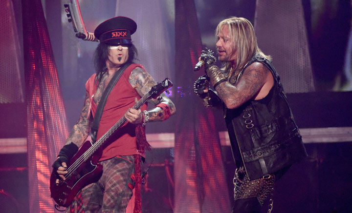 Nikki Sixx and Vince Neil of Motley Crue, pictured in September 2014.