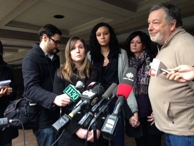 The owners of dogs that died in Paulsen’s care: (from left to right) Jennifer Myers, Colleen King and Paul Grant.
