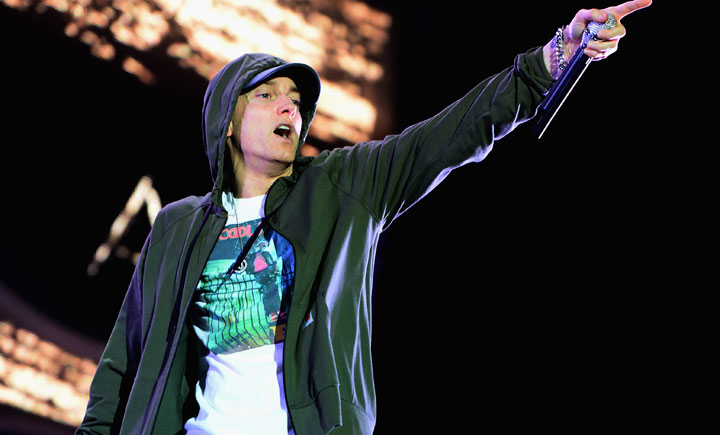 Eminem, pictured in August 2014.