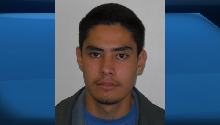 Gabriel Poundmaker, 24, is wanted on a number of charges including aiming a firearm at Mounties. Police say he now has longer hair and goatee.