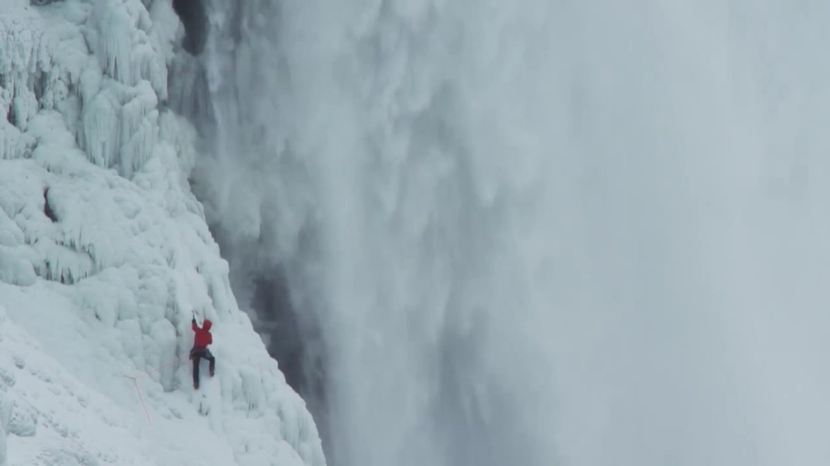 Canmore ice climber Will Gadd talks about climbing Niagara Falls ice wall - image