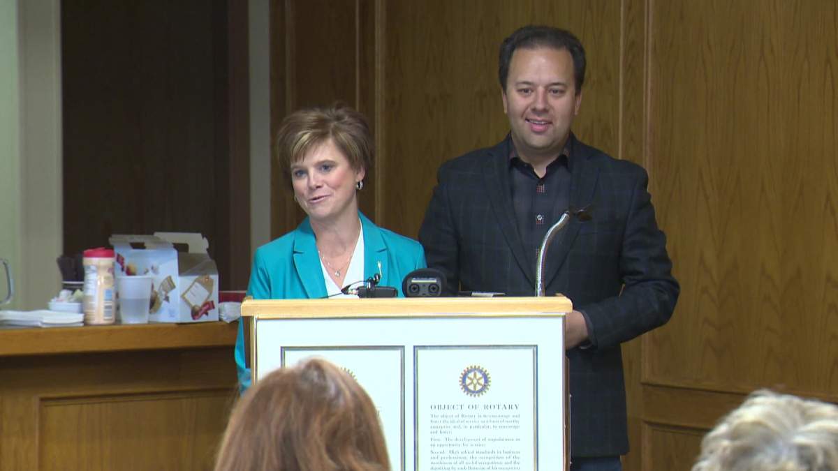 Kerry Towle and solicitor general Jonathan Denis. 