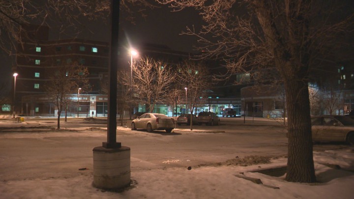 There was a scary incident outside of the main entrance of the Regina General Hospital on Wednesday night.