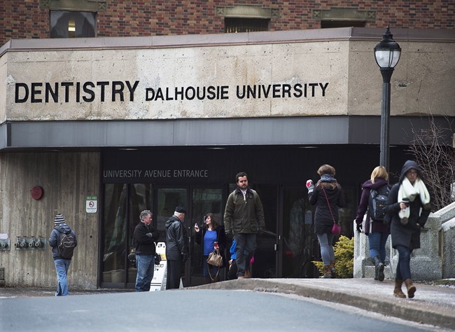 The Dalhousie University dentistry building is seen in Halifax on Monday, Jan. 12, 2015. 
