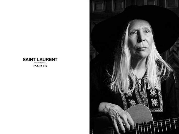 Canada’s Joni Mitchell models for Saint Laurent - image