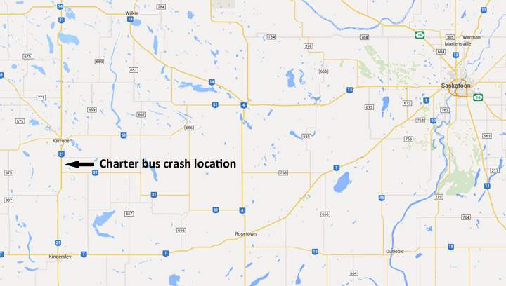 20 students injured after charter buses crash in Saskatchewan - image