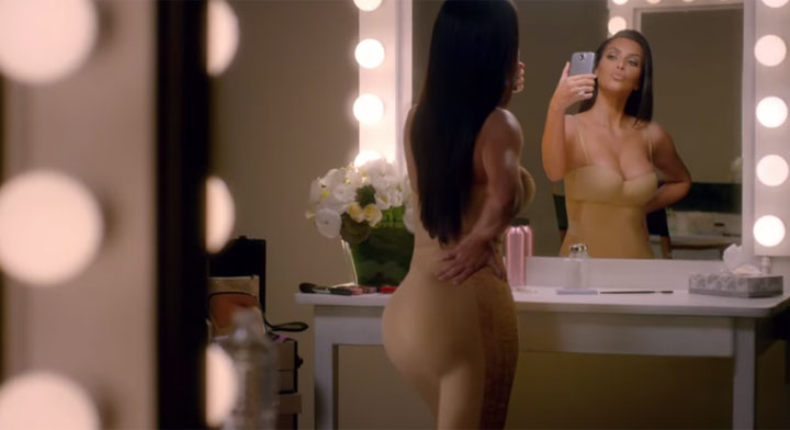 Kim Kardashian appears in a commercial for T-Mobile that aired during the Super Bowl.