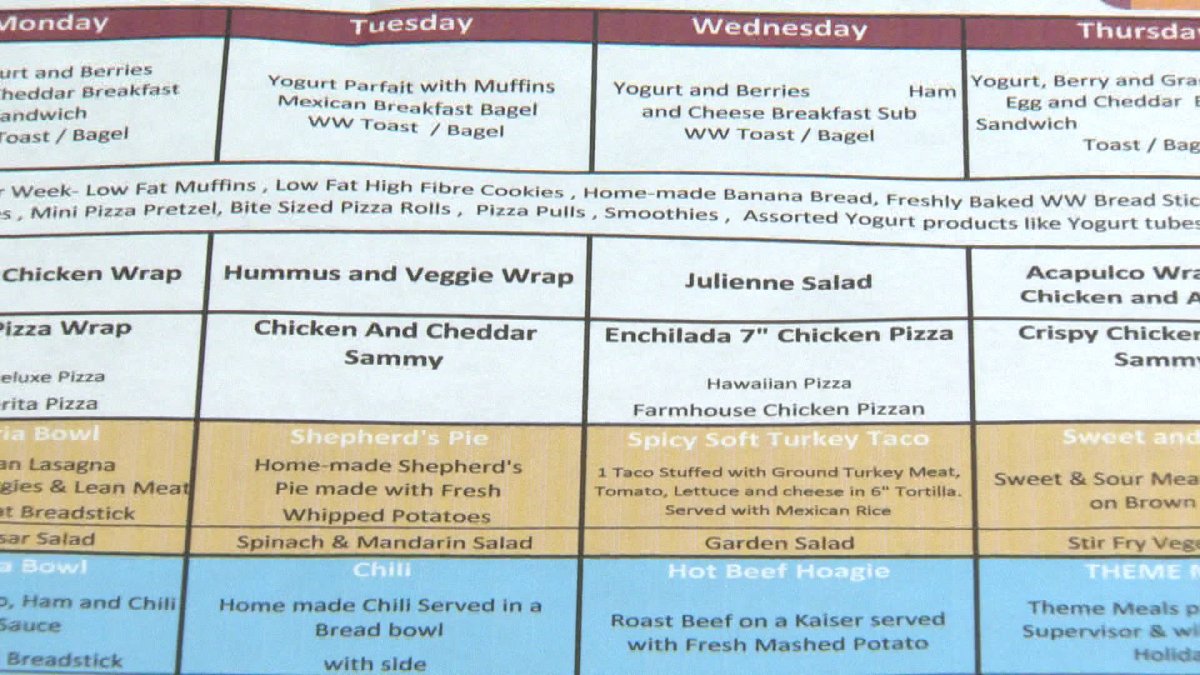 Fredericton High School has revamped their menu, adding more healthy options. 