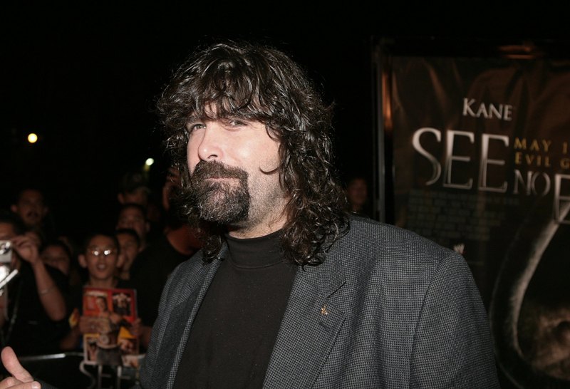 Wrestler Mick Foley arrives at the Lions Gate Premiere of 'See No Evil' at the Century Stadium Promenade 25 on May 8, 2006 in Orange, California. 