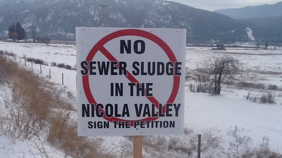 No sewage sludge in the Nicola Valley.