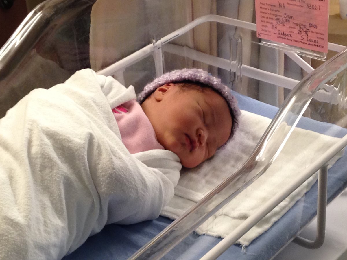 Calgary welcomes first baby of the New Year at Peter Lougheed Centre. 