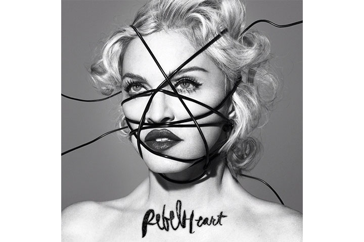 Madonna on the cover of her upcoming album 'Rebel Heart.'.