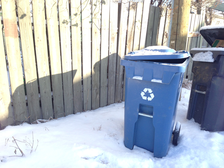 Winnipeg recycling bin toddler abandoned