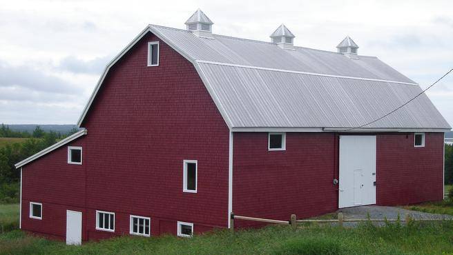 Historic Red Barn in Cole Harbour, N.S., before it was destroyed by fire in March 2011.