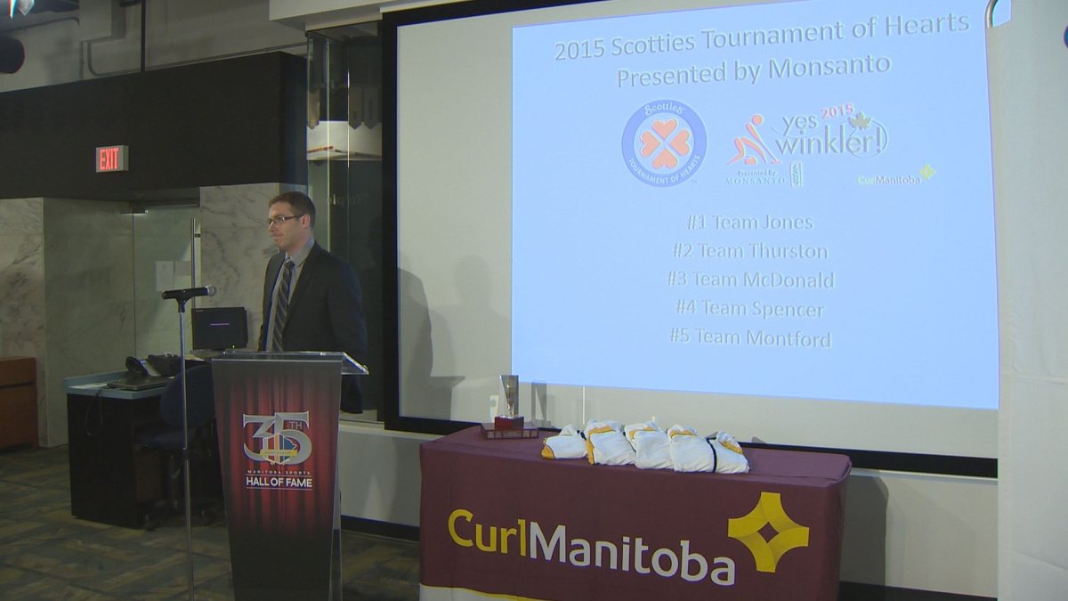 Curl Manitoba announces seedings for upcoming  Scotties Tournament of Hearts in Winkler.