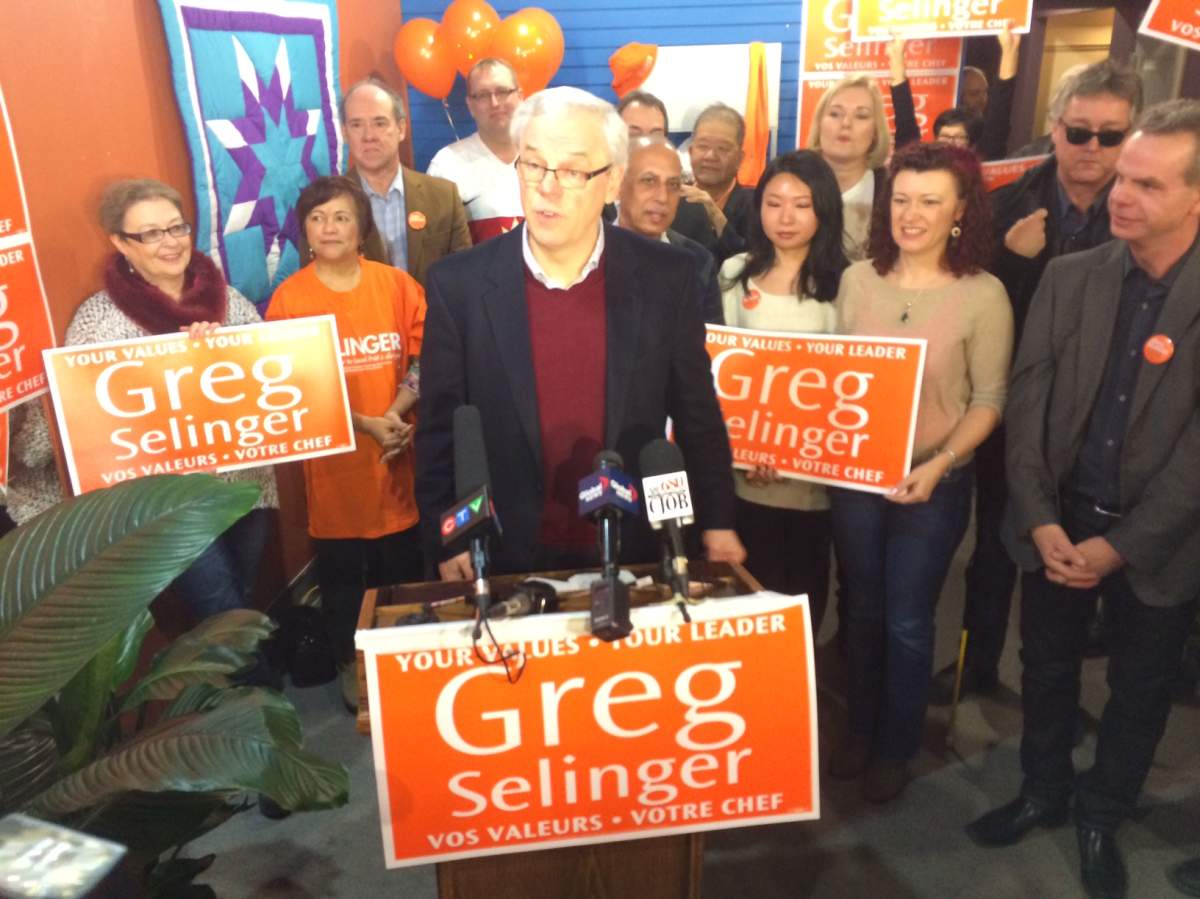 Gordon Selinger Greg Selinger opens campaign headquarters - Winnipeg | Globalnews.ca