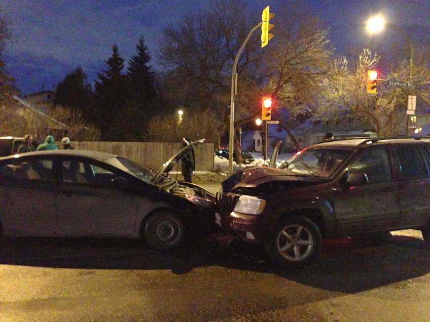 Top 10 worst intersections for collisions in Winnipeg.