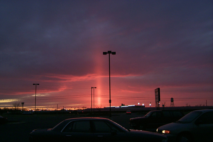 A sun pillar