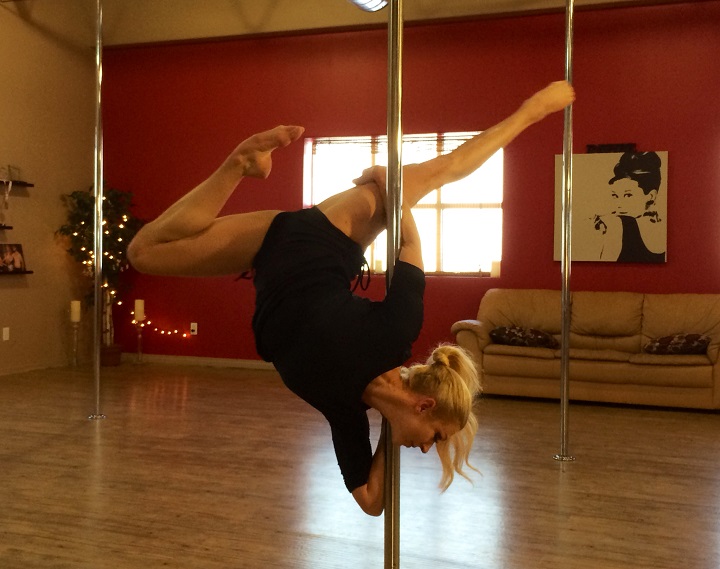 Tara Meyer has won North American and Canadian titles in pole dancing.