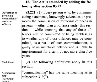 Are you already violating the feds’ new anti-terror bill? - image