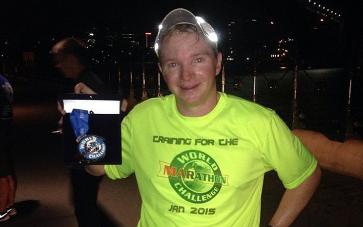 San Francisco resident Tim Durbin has completed seven marathons in seven days on seven continents.