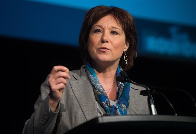 Premier Christy Clark, seen here in a file photo, says a renewed 20-year Peace River Agreement provides annual payments totalling $1.1 billion to resource-rich communities in British Columbia's northeast.
