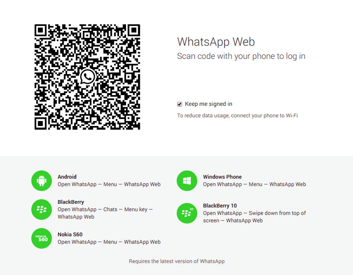 The WhatsApp web app allows users to send and receive free text, picture and voice messages – just like the mobile app – but only if using the Google Chrome web browser.
