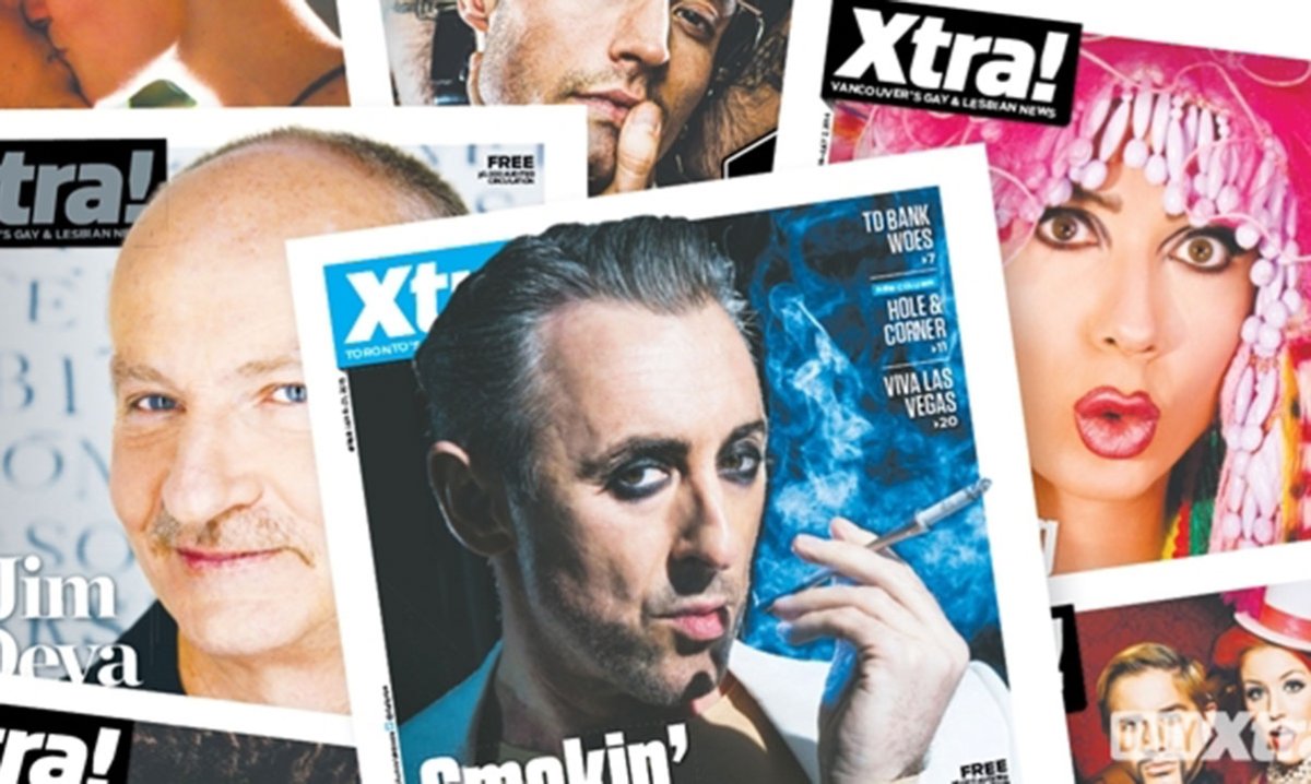 The print editions of Xtra in three Canadian cities will be shut down next month.
