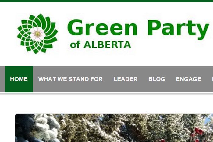The Green Party of Alberta logo.
