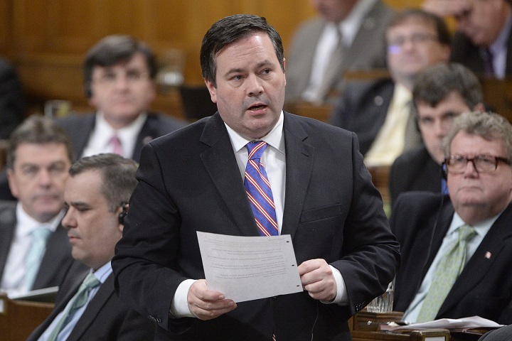 Defence Minister Jason Kenney answers a question during Question Period in the House of Commons in Ottawa on Tuesday, Feb. 24, 2015. 
