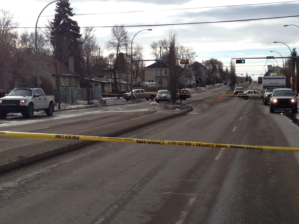 Scene of a serious collision on 99 Street, between 77 Avenue to 80 Avenue in south Edmonton. Tuesday, February 24, 2015.