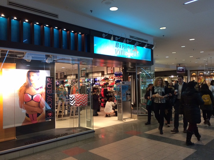 A Bikini Village store in Montreal on February 17, 2015.