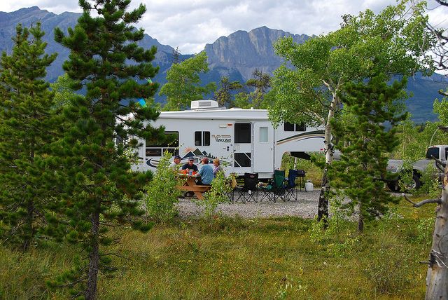 File: camping in an Alberta provincial park.