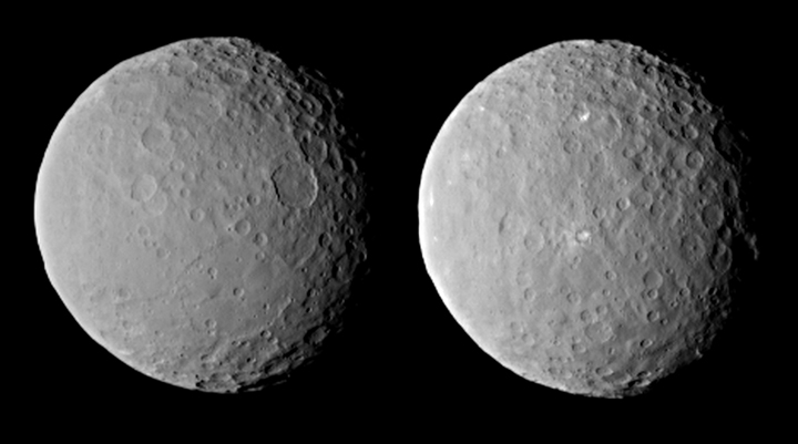 Second bright spot seen on dwarf planet Ceres - image