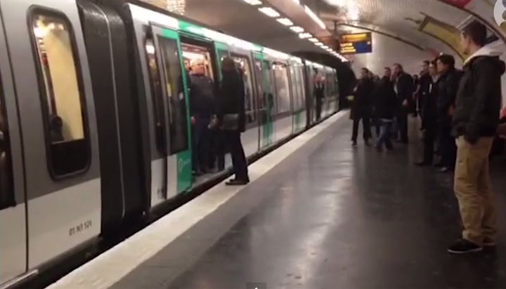 A group of Chelsea fans were captured on video preventing a black man from boarding a Paris subway car before the Champions League match against Paris Saint-Germain Tuesday.
