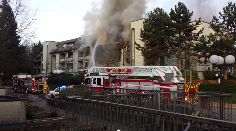 The large apartment fire in Coquitlam has not been deemed suspicious.