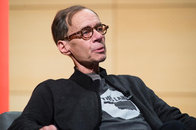  New York Times Columnist David Carr attends the TimesTalks at The New School on February 12, 2015 in New York City. 