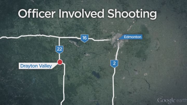 The Alberta Serious Incident Response Team is investigating after a Drayton Valley RCMP member discharged a firearm during a traffic stop Sunday, Feb. 22, 2015.