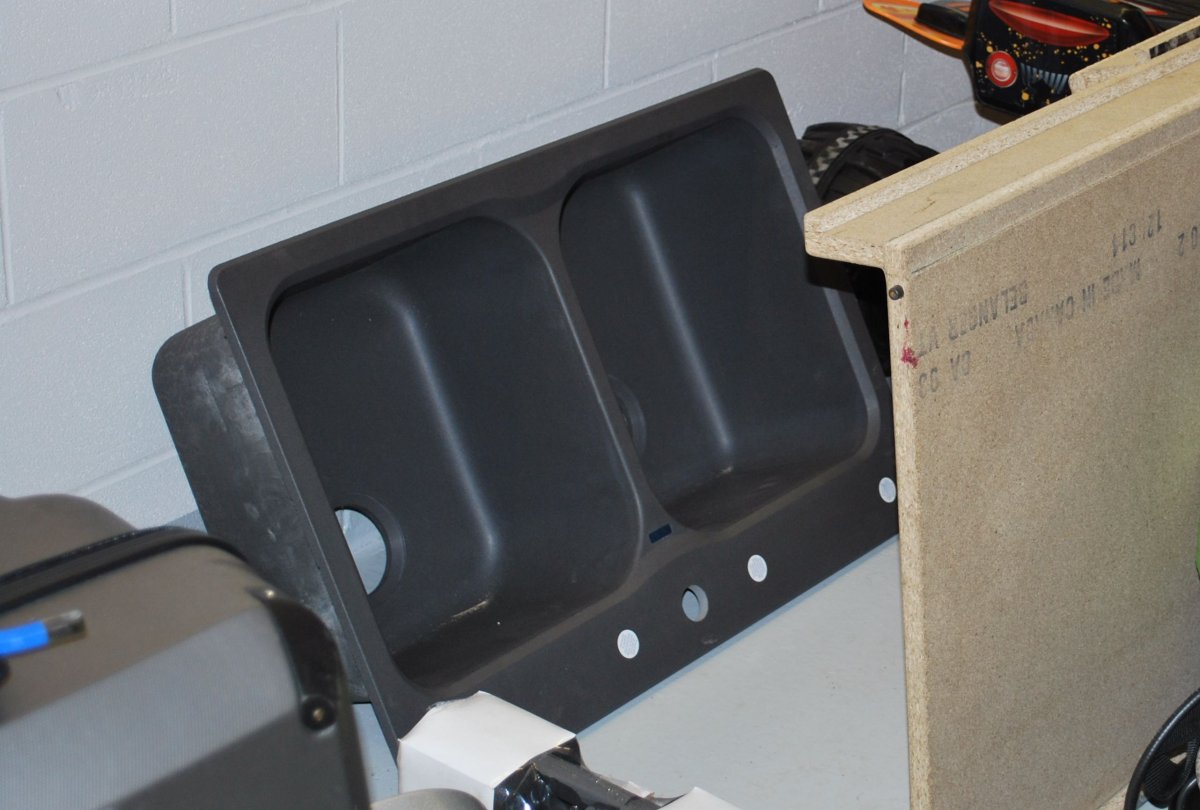 A kitchen sink was among the various stolen goods recovered by Lloydminster RCMP on Monday, February 2, 2015.