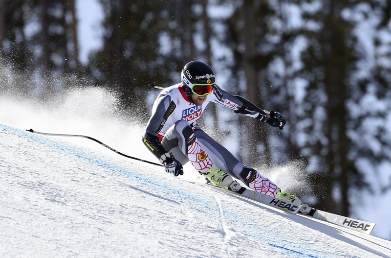 Dustin Cook of Canada skis during the 2015 World Alpine Ski Championships men's Super G February 5, 2015 in Beaver Creek, Colorado. 