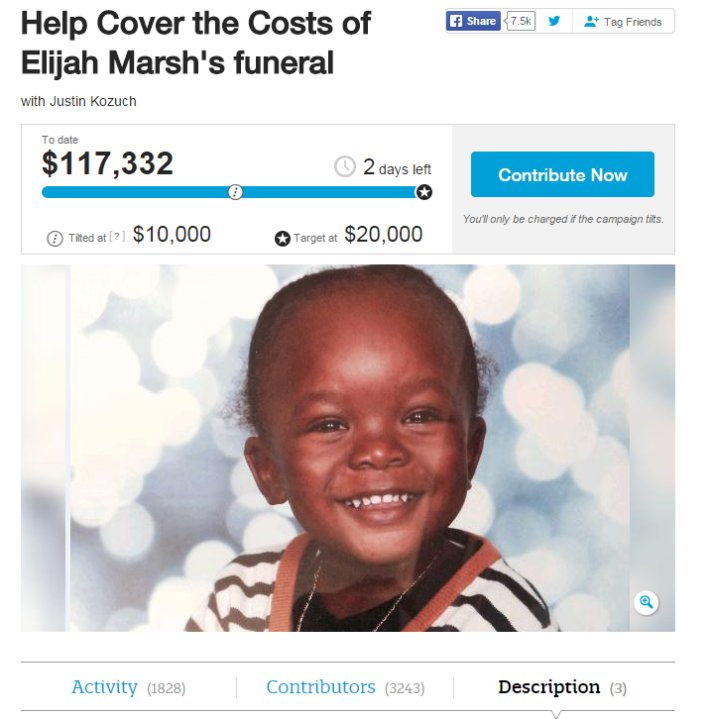 Online donations surpass $150k for Elijah Marsh’s funeral | Globalnews.ca