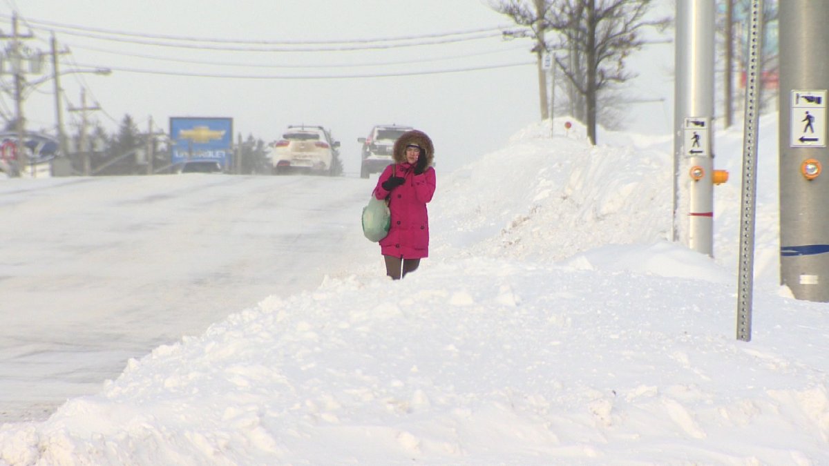 New Brunswick saw its first real sight of winter this year on Thursday.