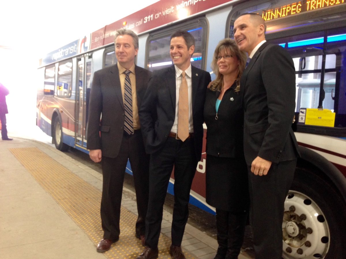 The federal government has promised up to  $137.3 million for rapid transit in Winnipeg.