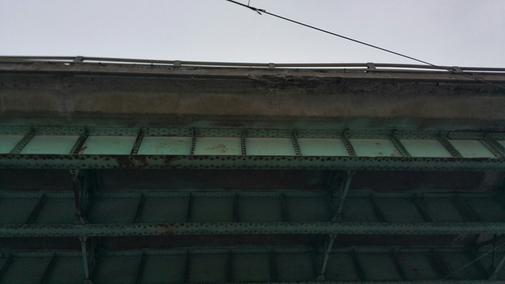 The Gardiner Expressway where the concrete fell.