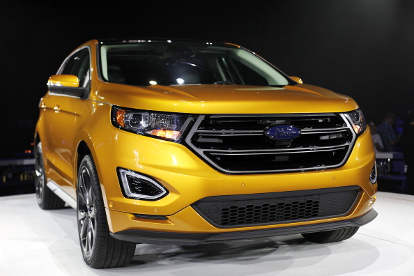 Ford Motor Company introduces the 2015 Ford Edge at the Ford Community and Performing Arts Center on June 24, 2014 in Dearborn, Michigan.