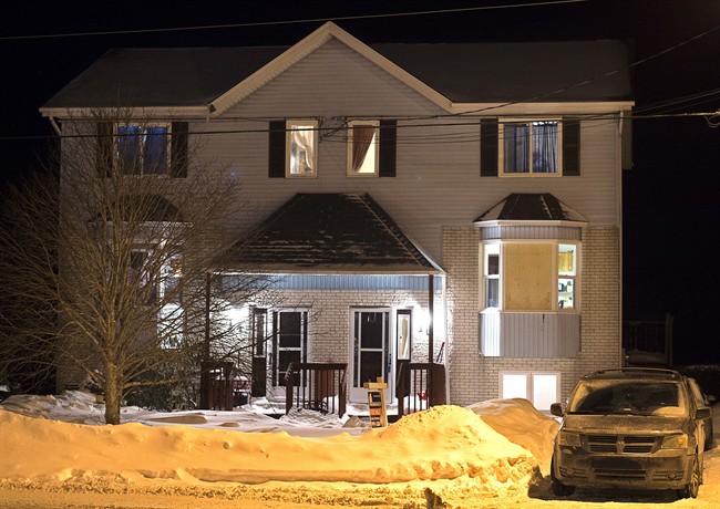 A house is seen on Tiger Maple Drive in Timberlea, N.S, a Halifax suburb, where police found a deceased person early Friday, Feb. 13, 2015.